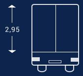 Mega Tautliner mit 2,95 m Durchladehöhe